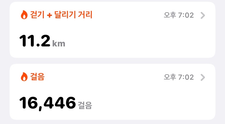 05월 24일(운동 534kcal)