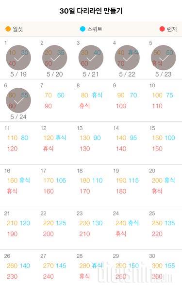 30일 다리라인 만들기 6일차 성공!