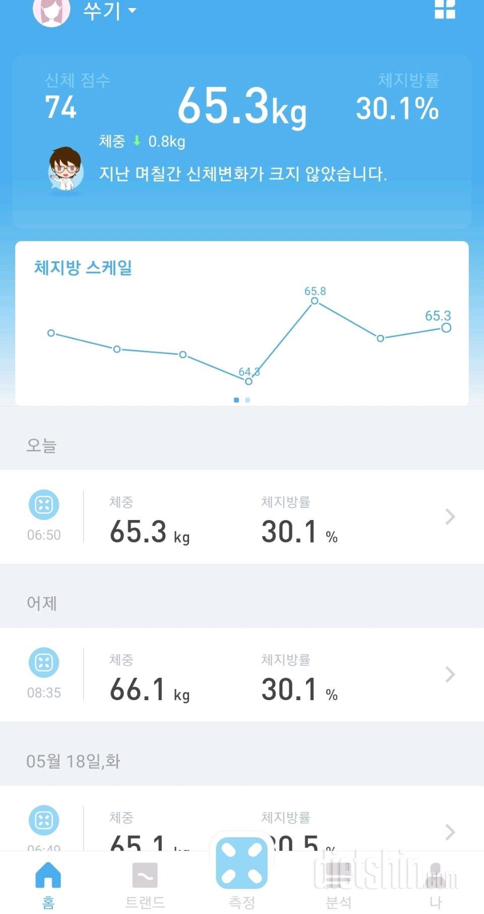 5월25일 화 공체 및 전날일기