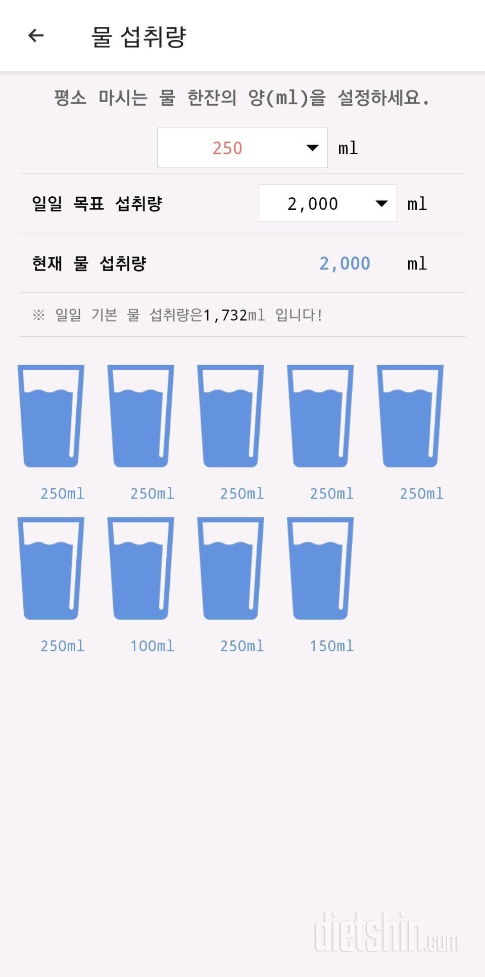 30일 하루 2L 물마시기 54일차 성공!