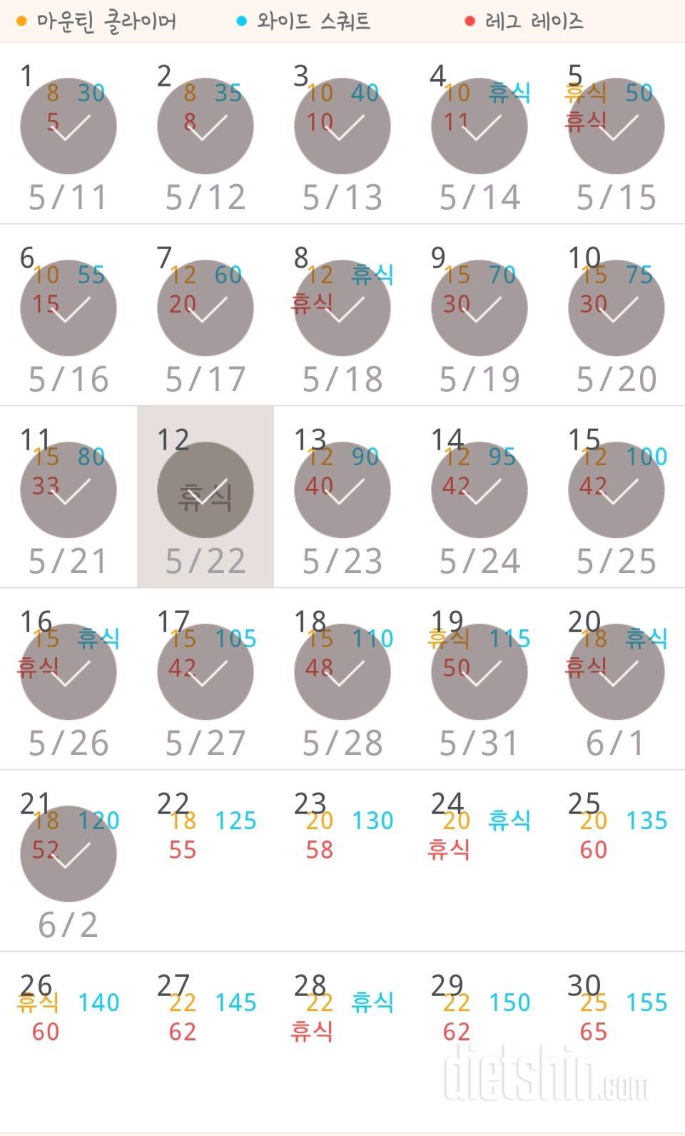 30일 체지방 줄이기 21일차 성공!