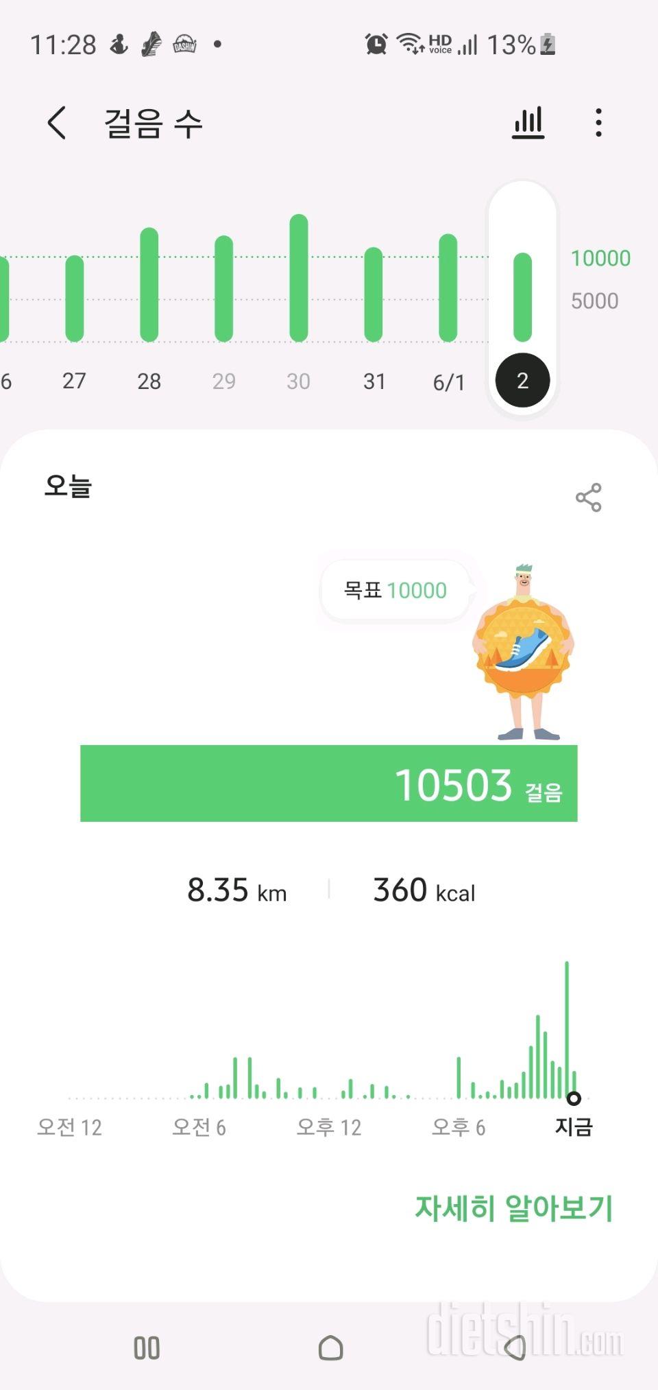 30일 만보 걷기 47일차 성공!