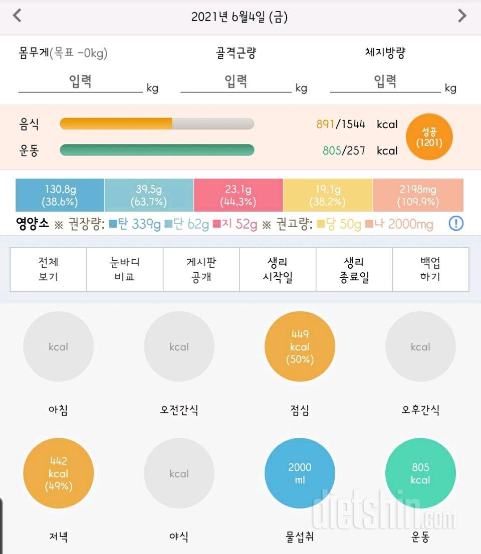 30일 하루 2L 물마시기 68일차 성공!