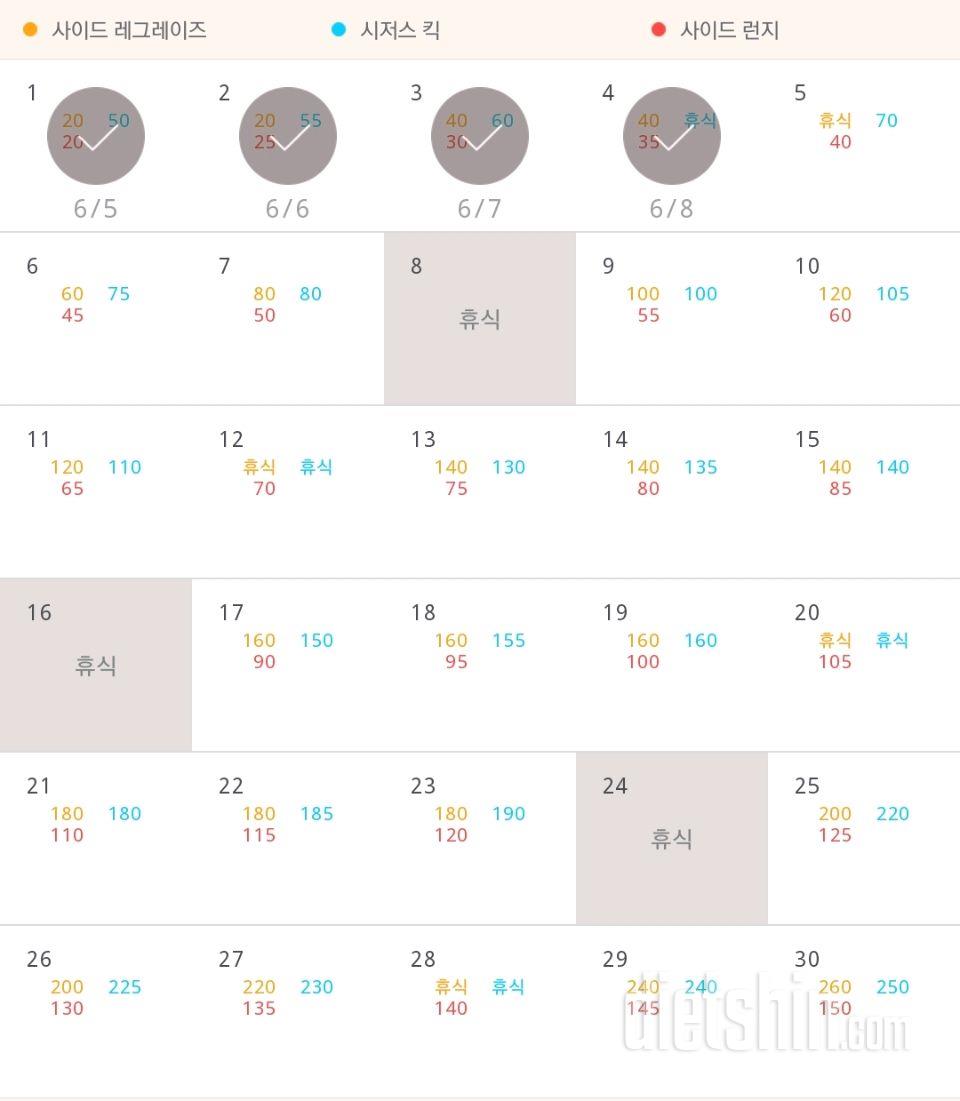 30일 탄탄한 허벅지 94일차 성공!