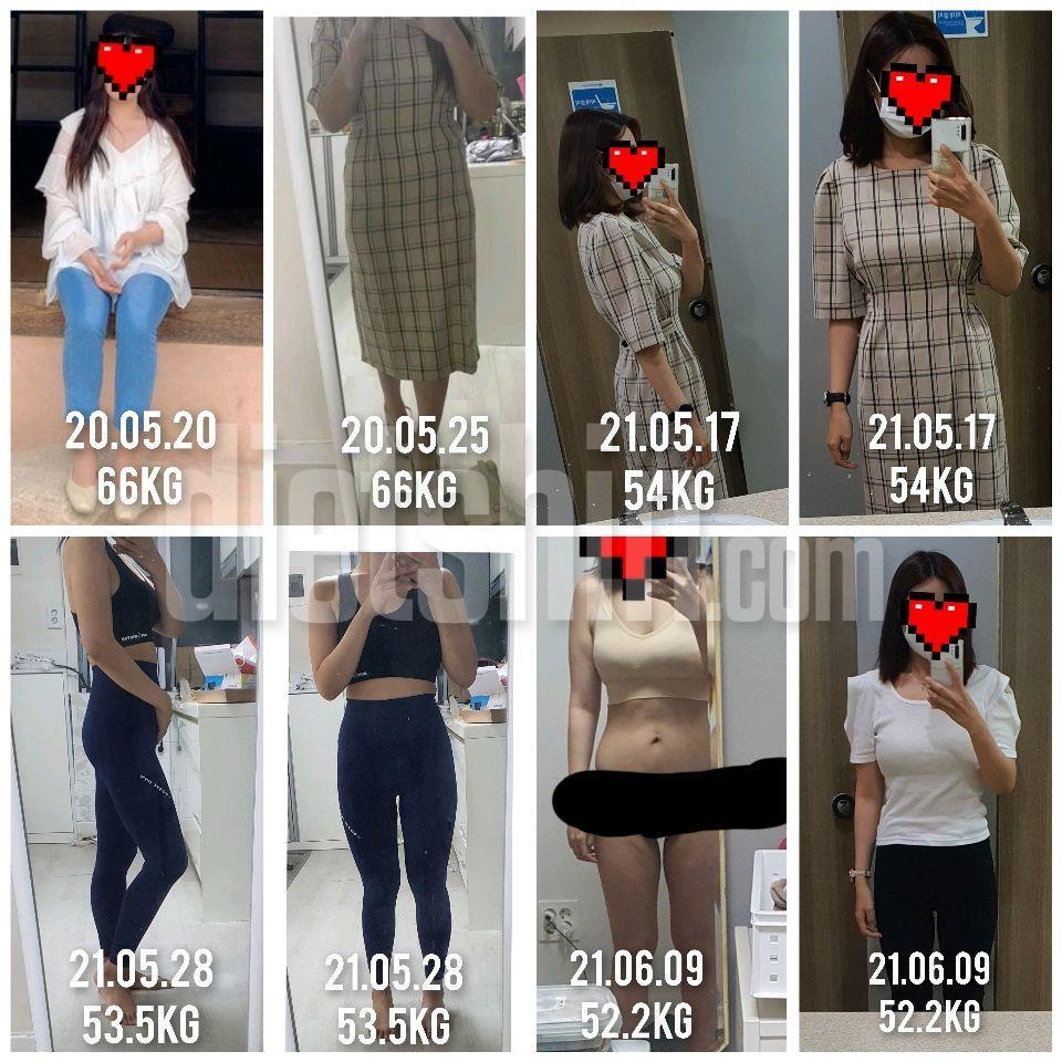 1년 다이어트 후기(14kg감량 66->52)