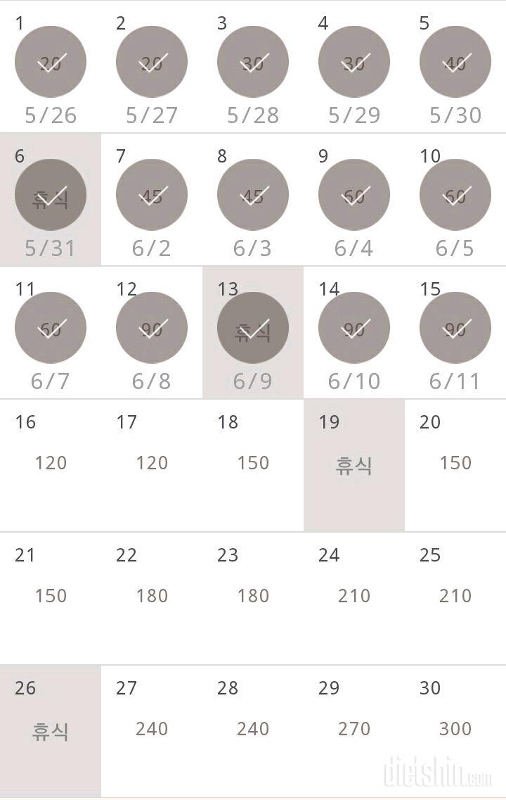 30일 플랭크 15일차 성공!