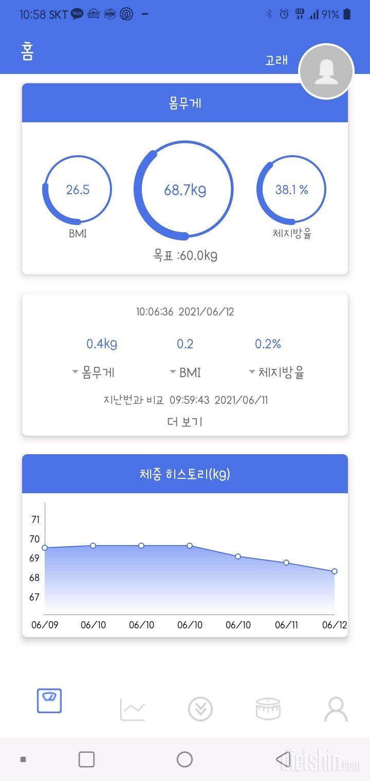 6.12 공체. 어제 식단