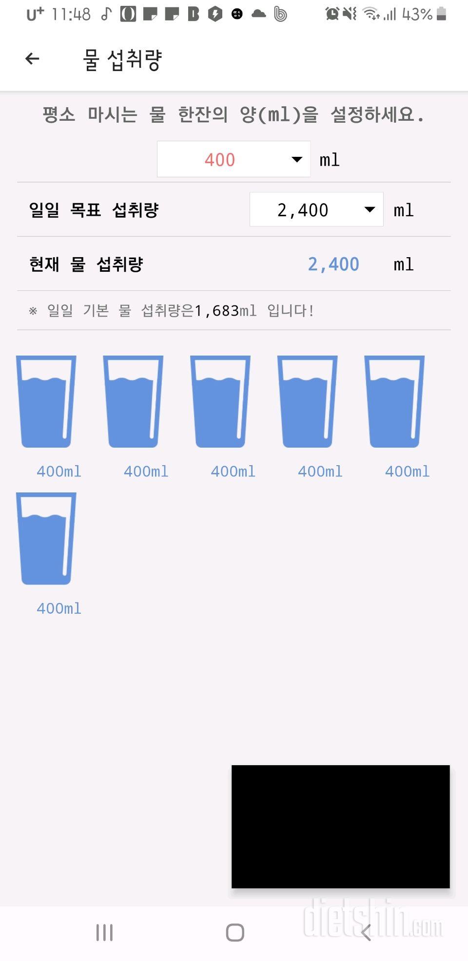 30일 하루 2L 물마시기 33일차 성공!