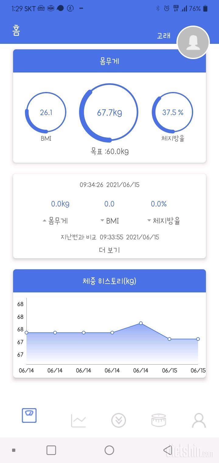 6.15 공체. 어제의 식단