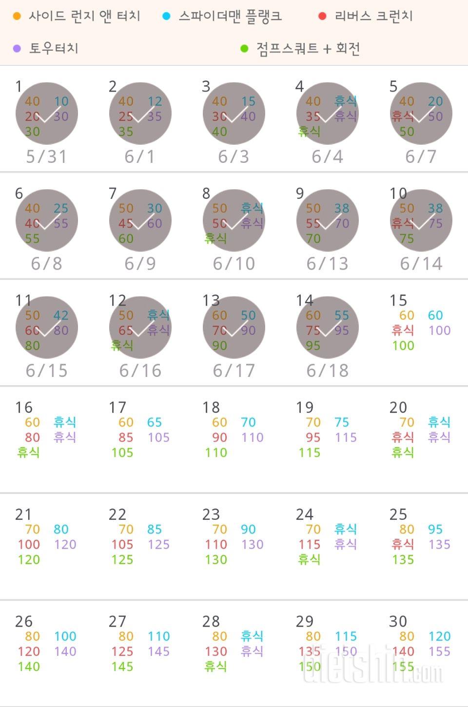 30일 전신운동  194일차 성공!