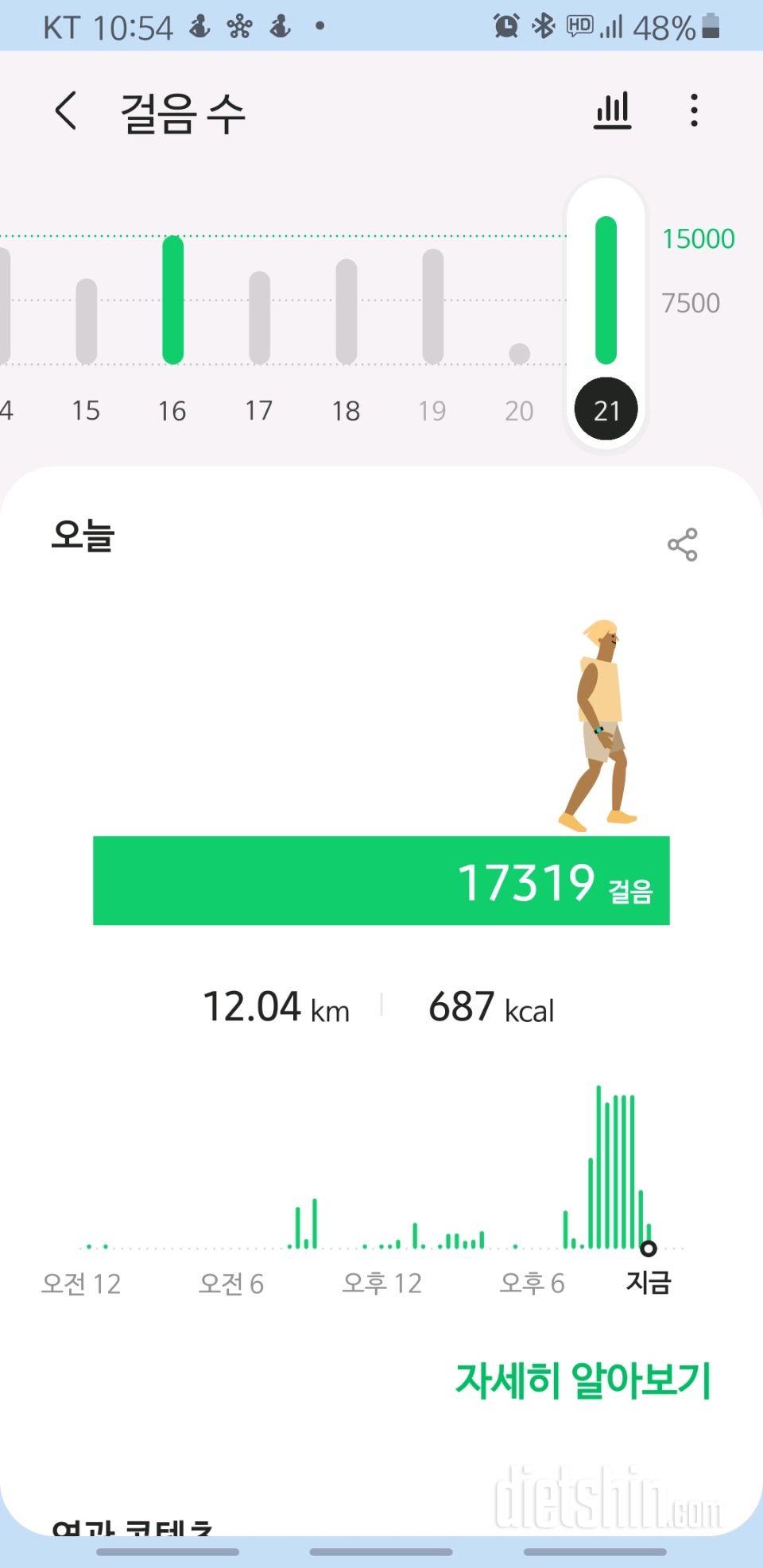 30일 만보 걷기 18일차 성공!