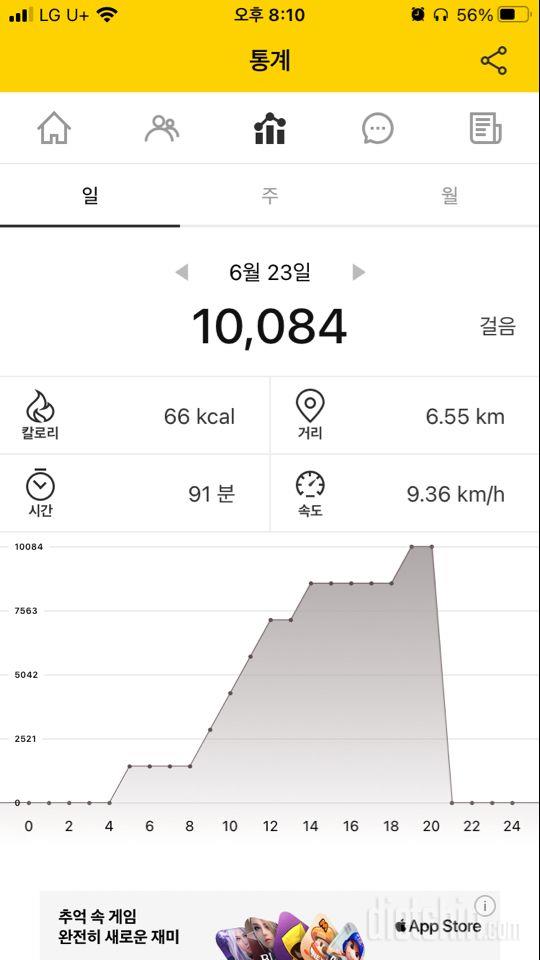 30일 만보 걷기 1일차 성공!