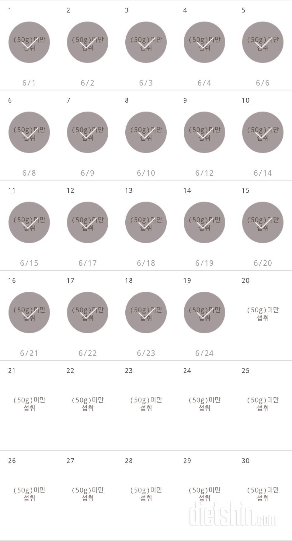 30일 당줄이기 19일차 성공!