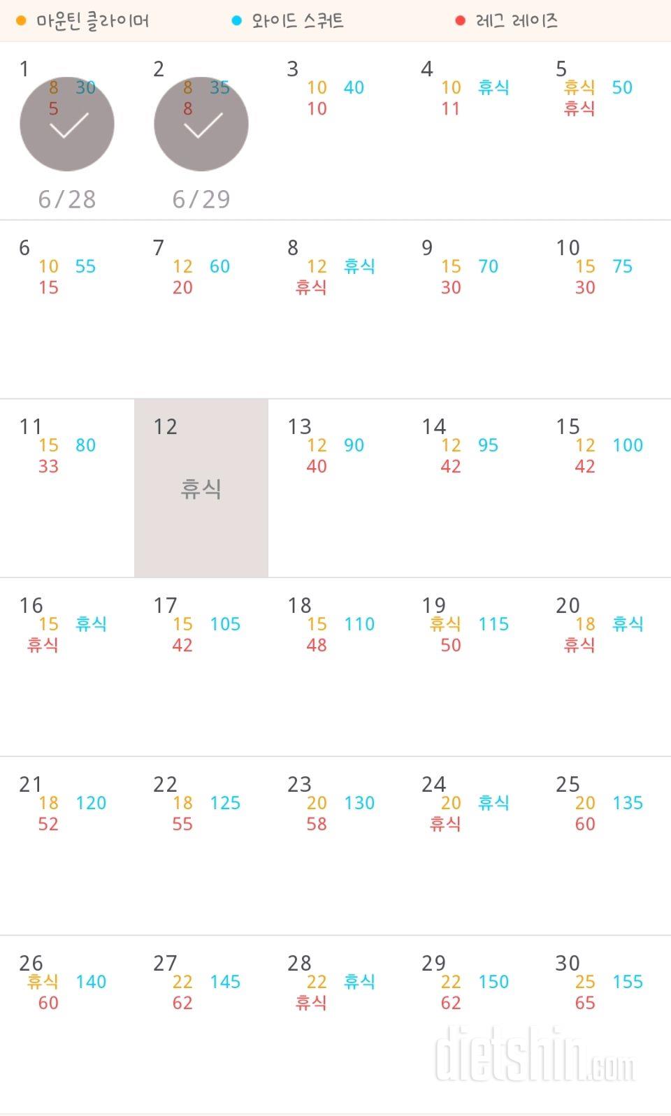 30일 체지방 줄이기 122일차 성공!