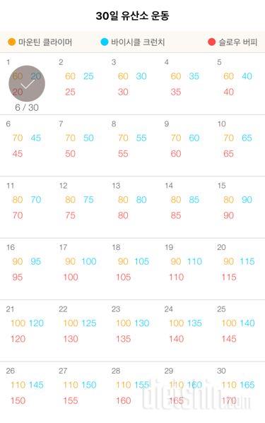 30일 유산소 운동 31일차 성공!