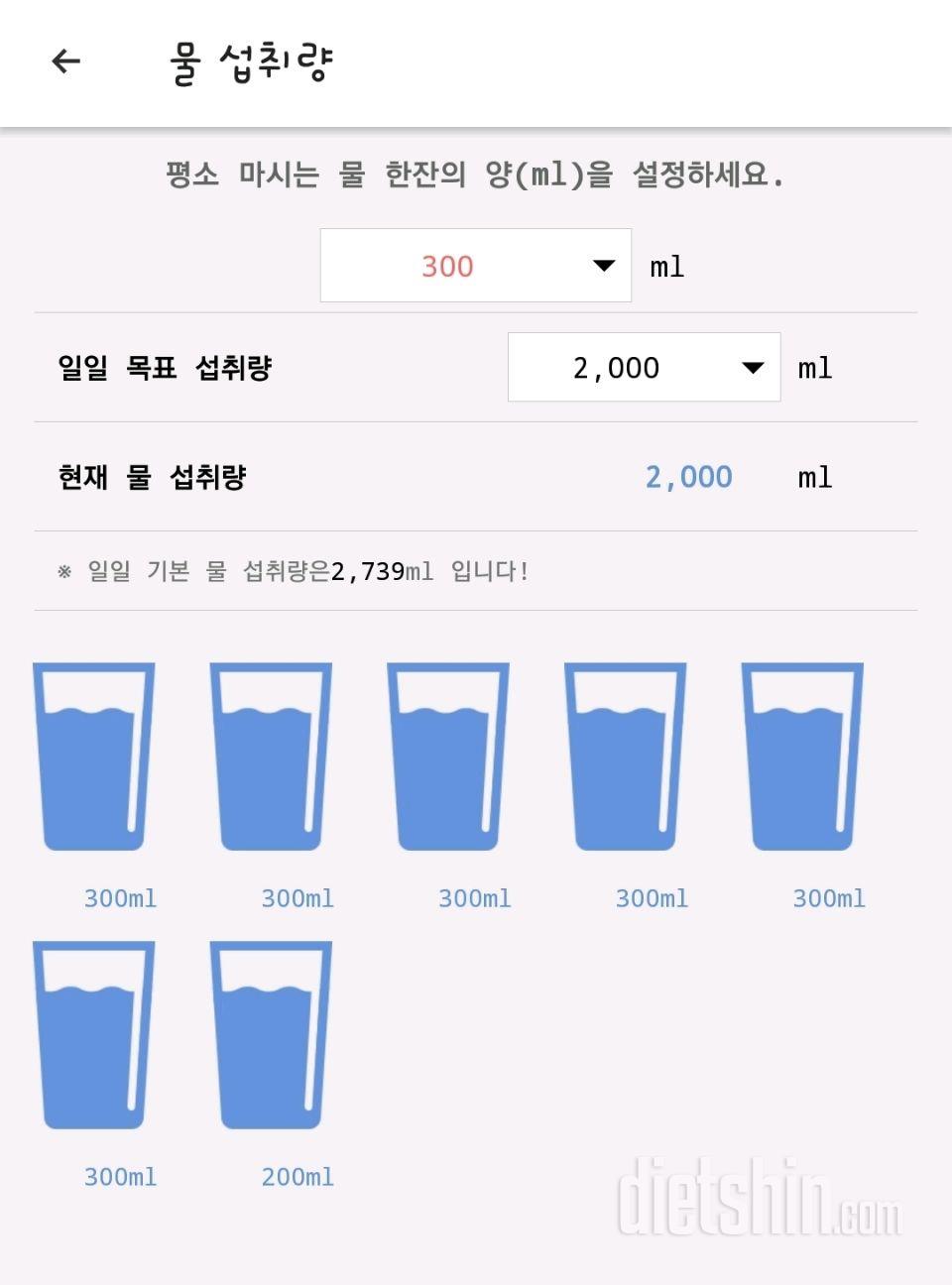 30일 하루 2L 물마시기 7일차 성공!