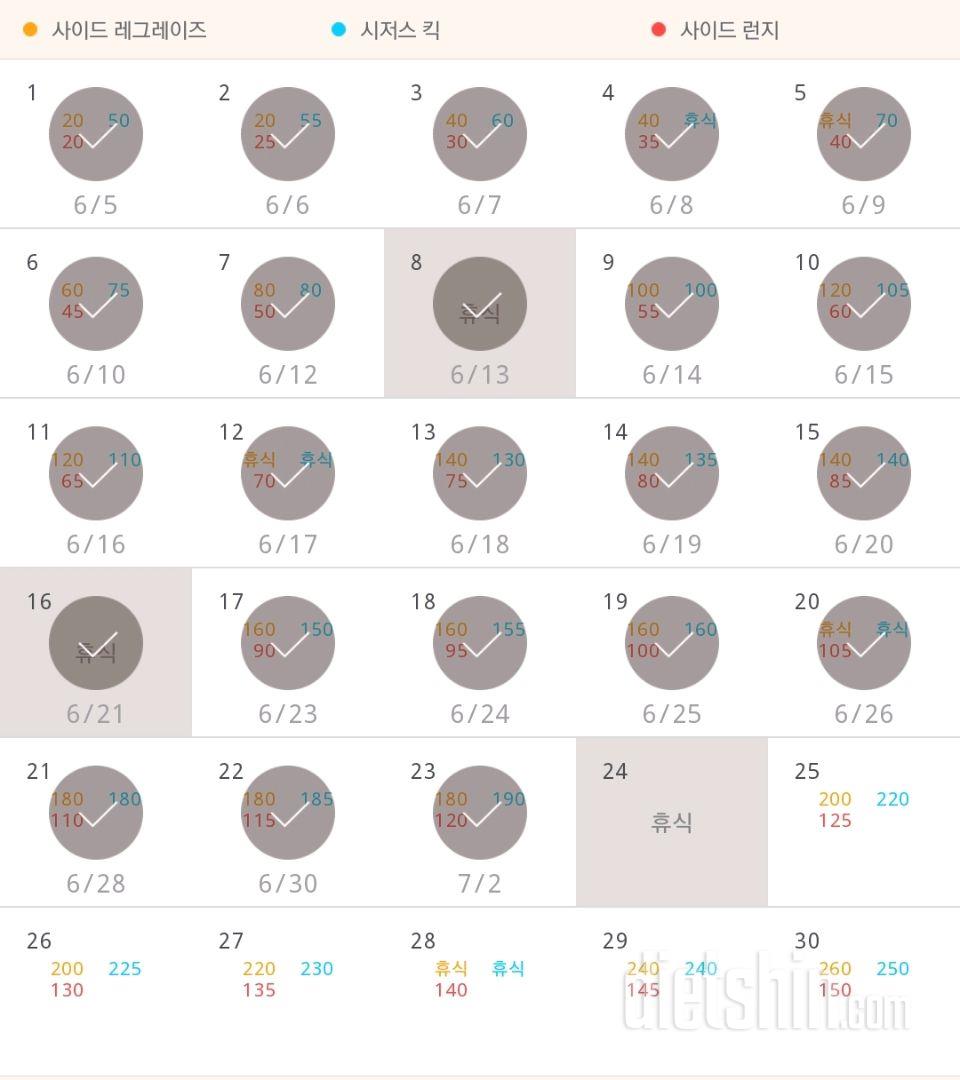 30일 탄탄한 허벅지 113일차 성공!