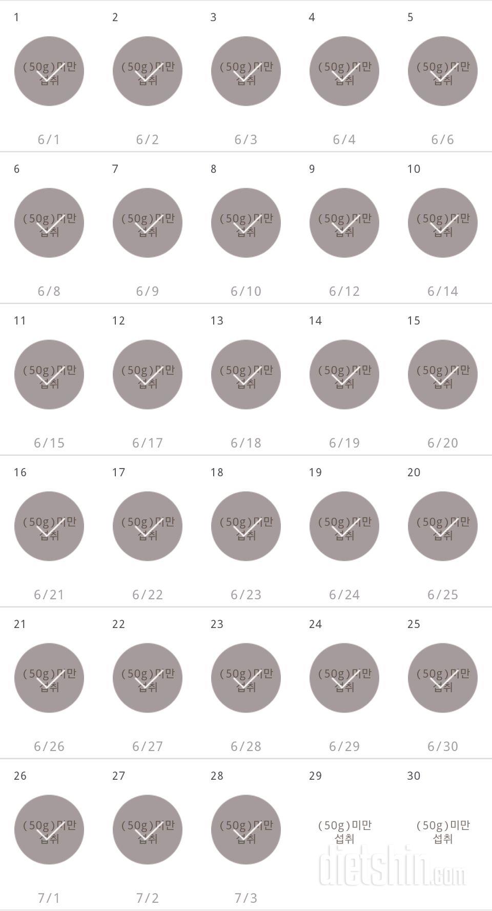 30일 당줄이기 28일차 성공!