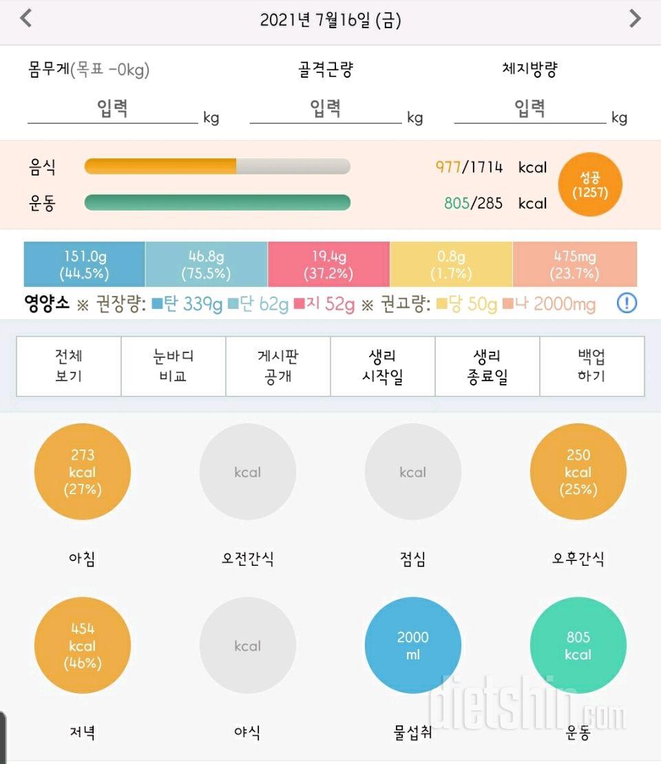 30일 하루 2L 물마시기 93일차 성공!