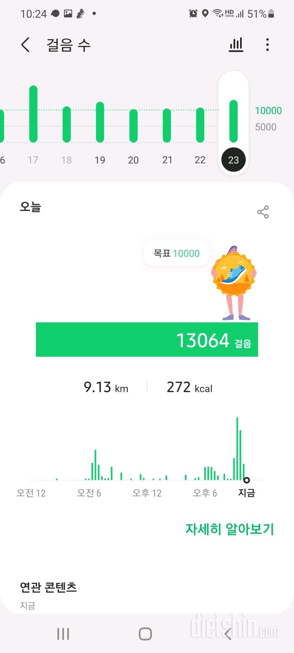 30일 만보 걷기 97일차 성공!