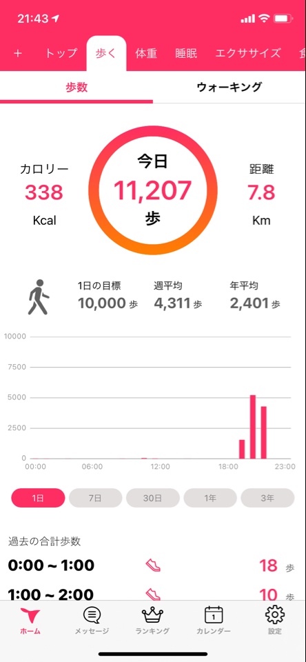 07월 24일(운동 338kcal)