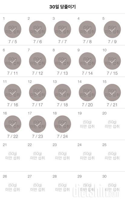 30일 당줄이기 48일차 성공!