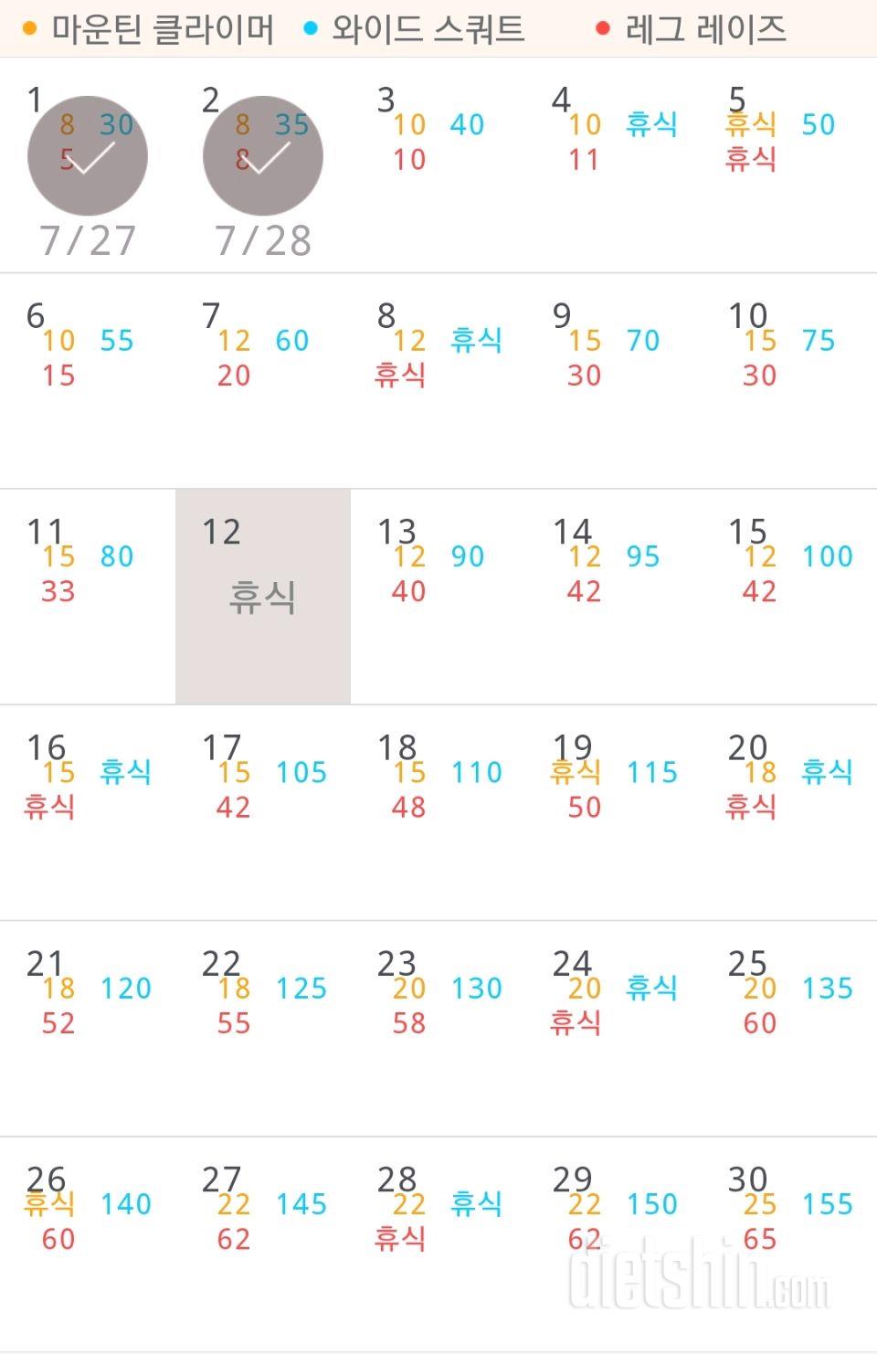 30일 체지방 줄이기 122일차 성공!