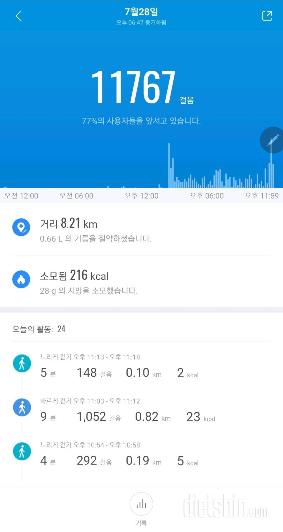 30일 만보 걷기 384일차 성공!