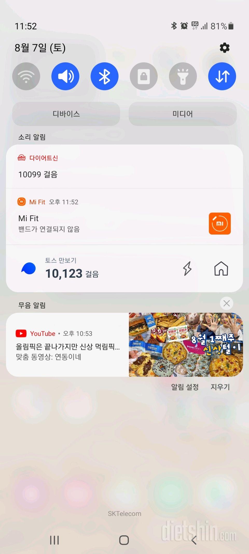 30일 만보 걷기 105일차 성공!