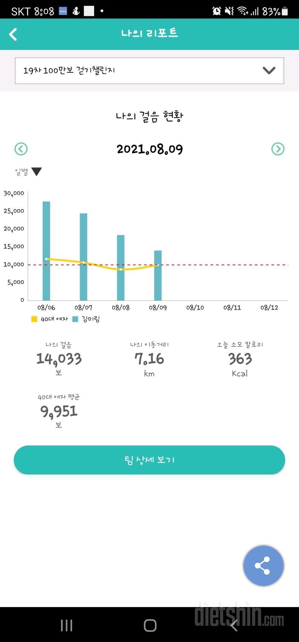 30일 만보 걷기 1155일차 성공!