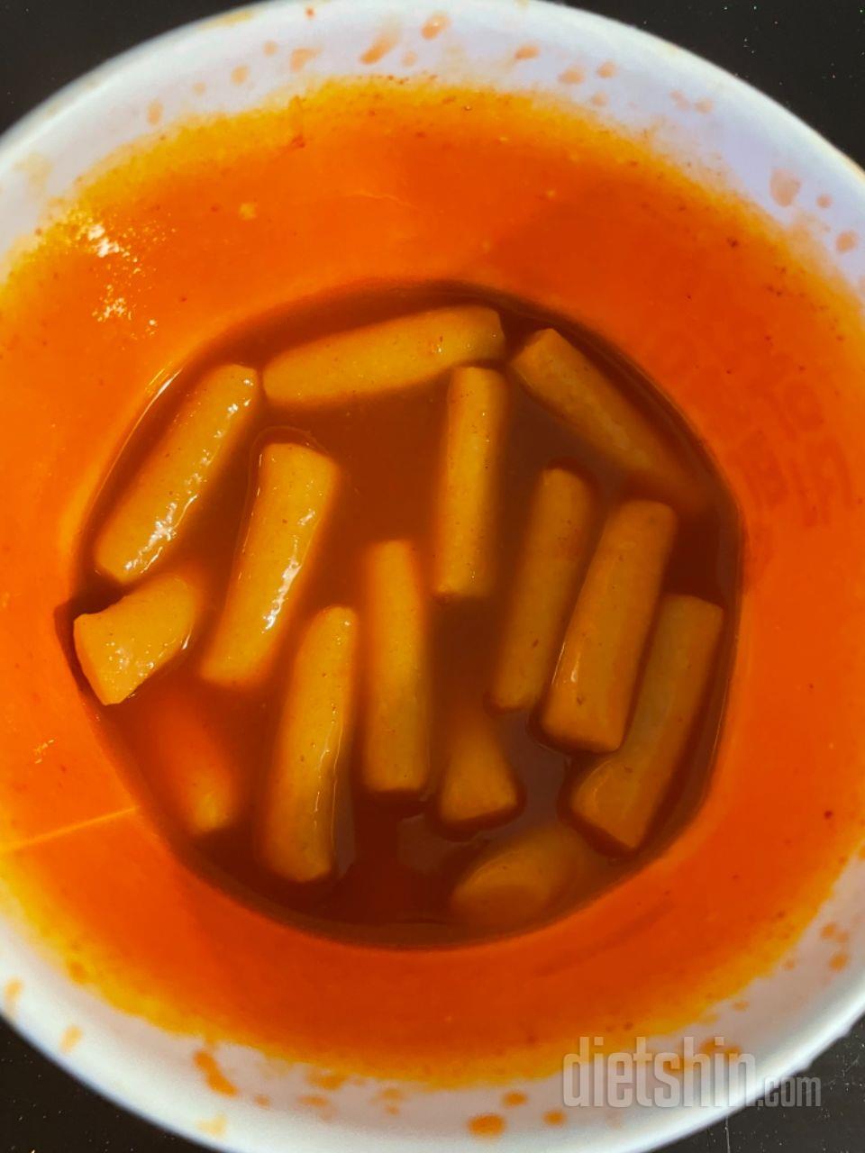 다이어중에 떡볶이 먹고싶을때 
일반떡