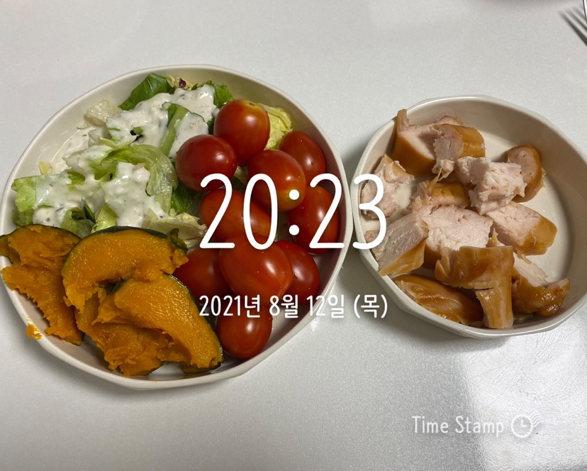 08월 12일(저녁 298kcal)