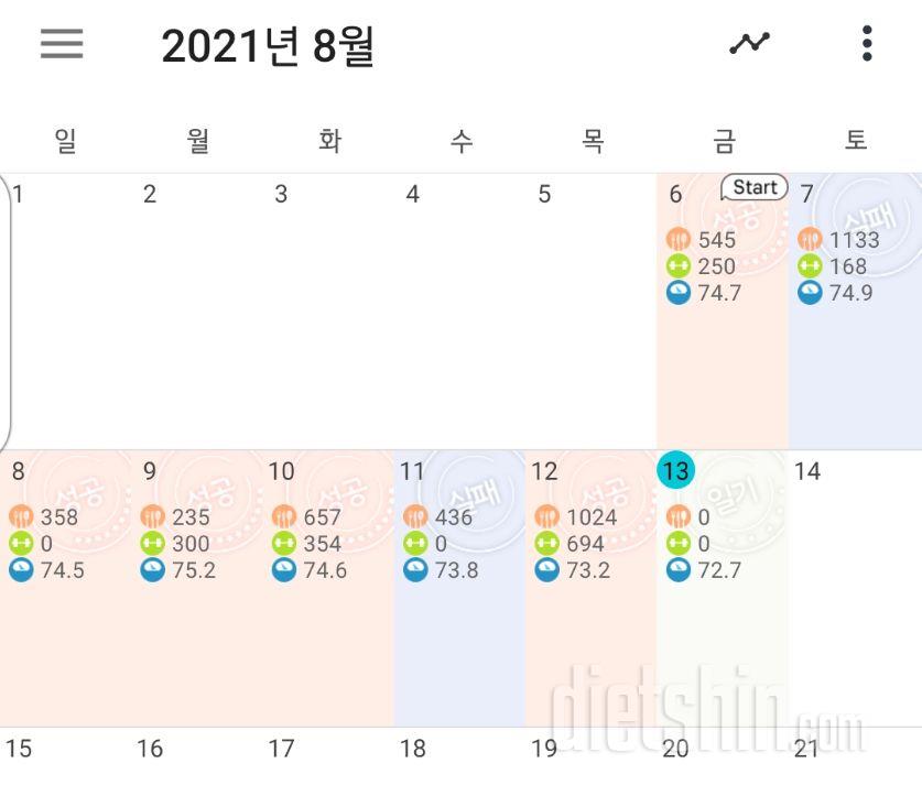 다이어트 일주일차