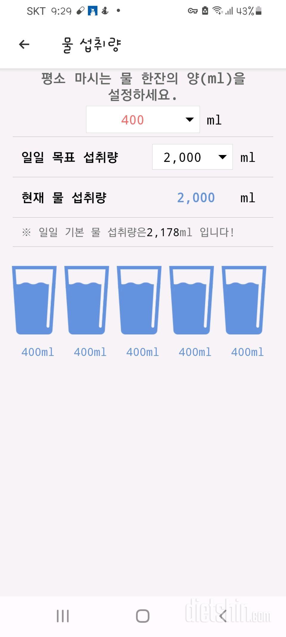 30일 하루 2L 물마시기 19일차 성공!