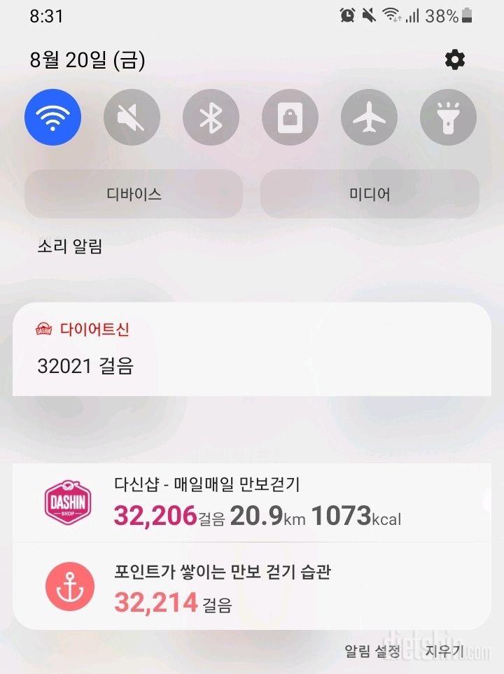 2일연속 3만보찍기 성공~☆