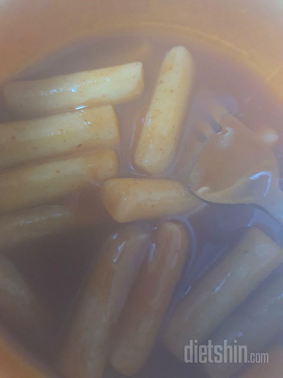 오~~  딱 적절하게 떡볶이에 대한
