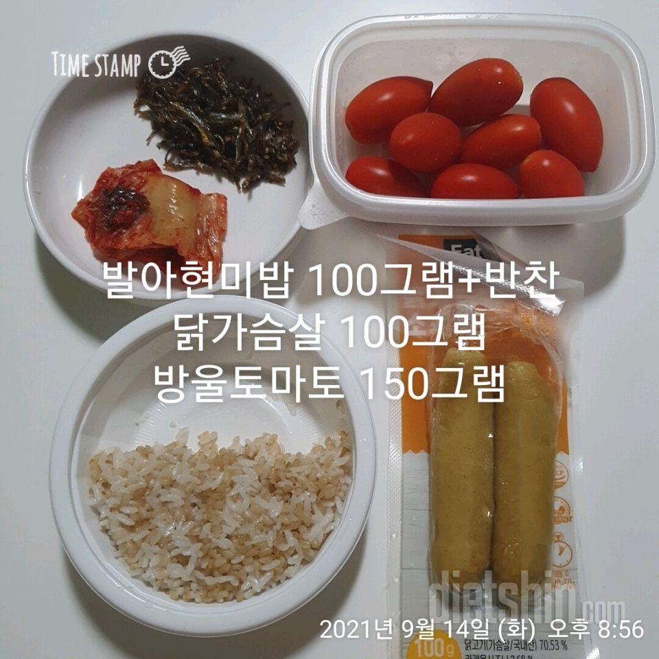 09월 14일( 저녁식사 347kcal)