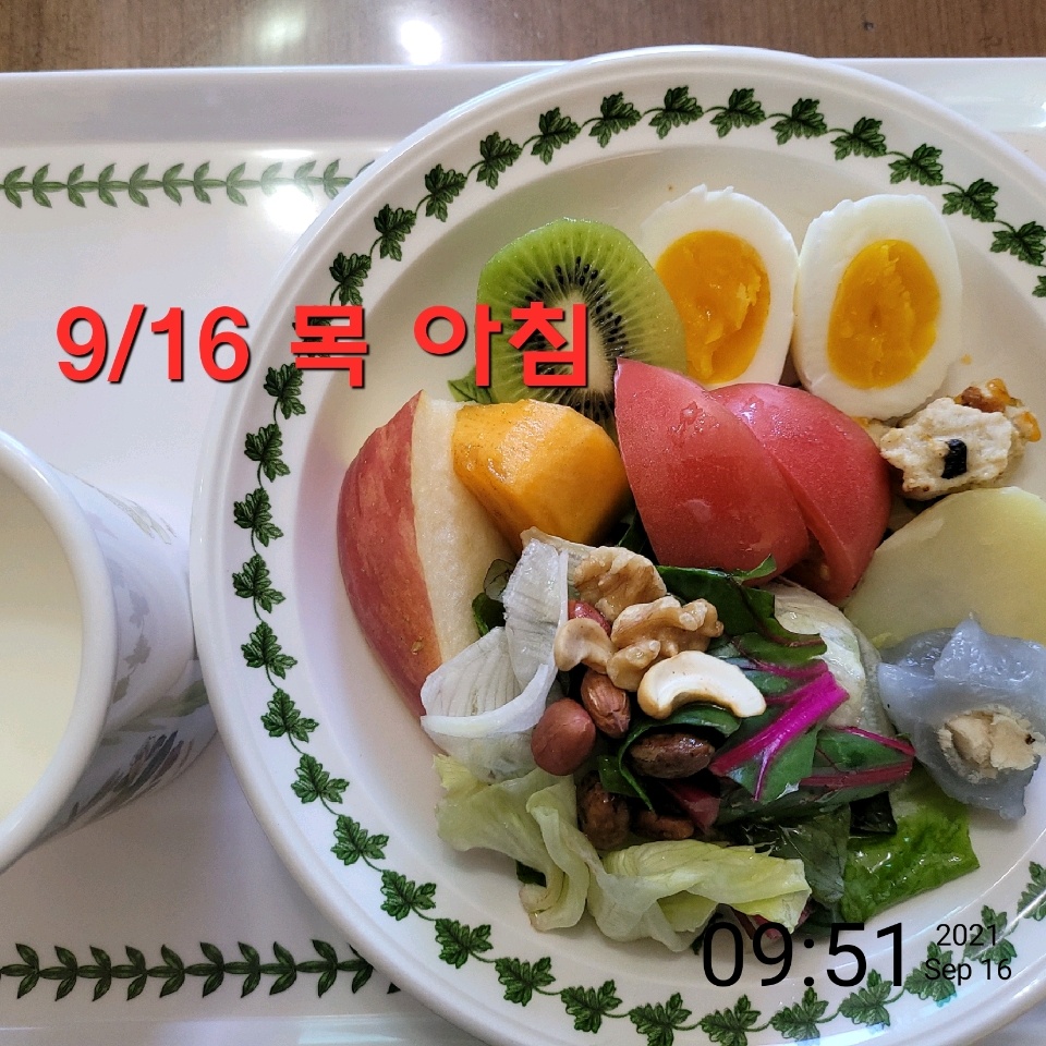 09월 16일( 아침식사 )