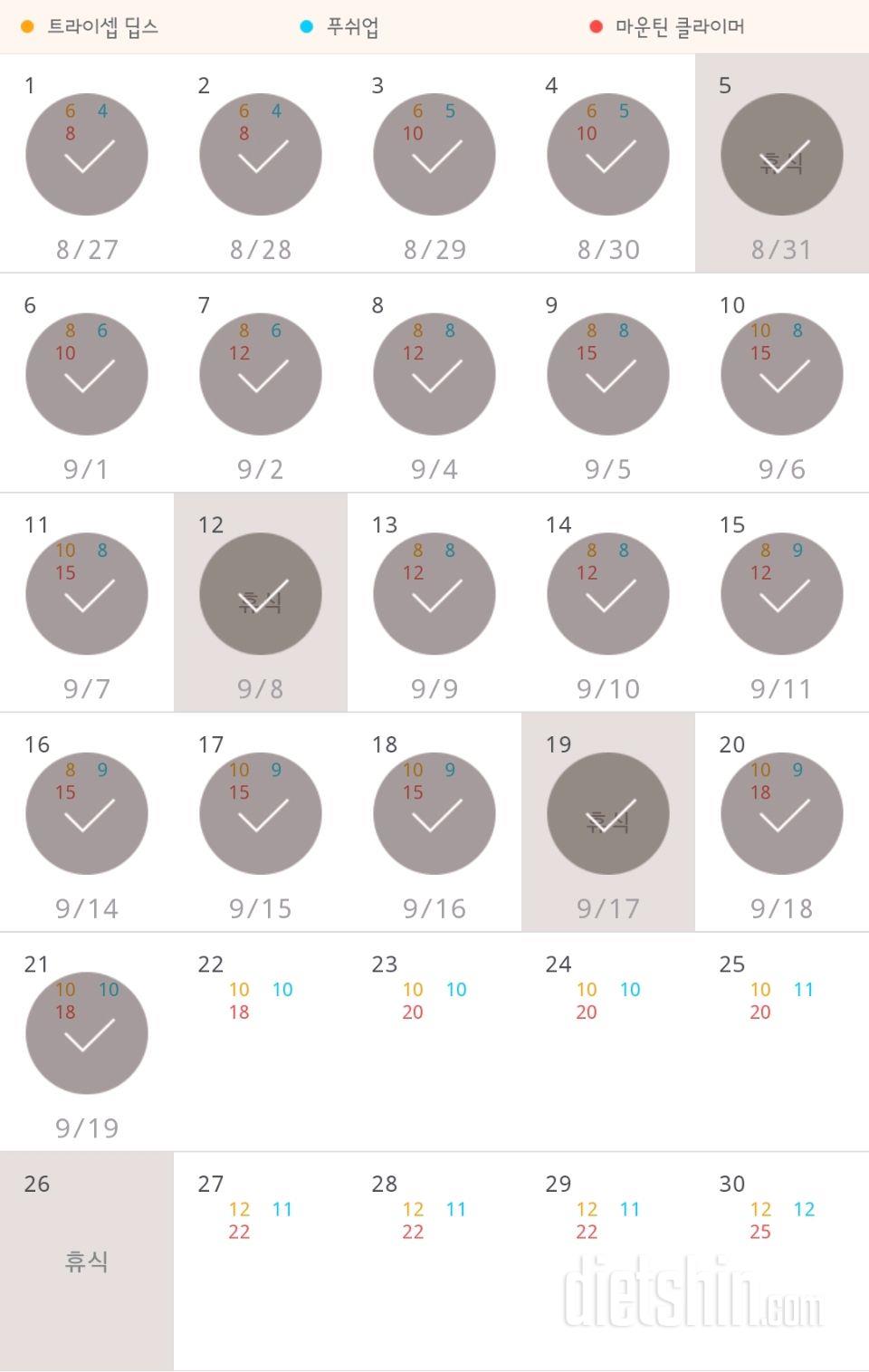 30일 슬림한 팔 51일차 성공!