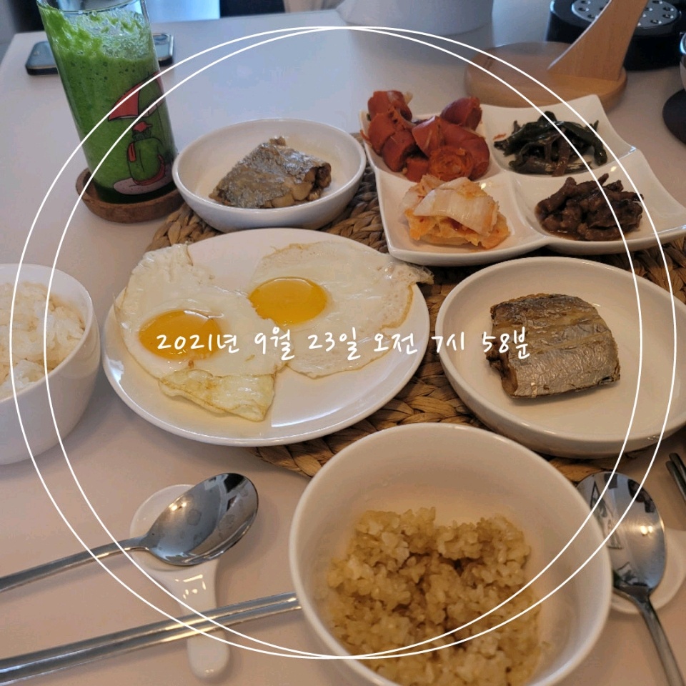 09월 23일( 아침식사 417kcal)