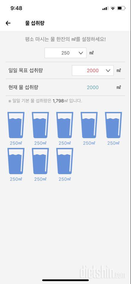 30일 하루 2L 물마시기 33일차 성공!