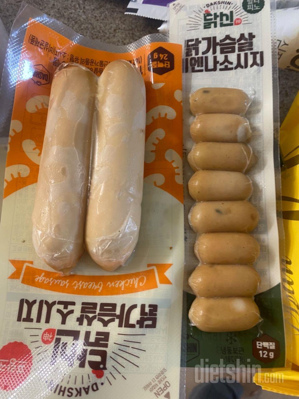 비엔나소시지 닭가슴살 맛있어요 ㅎㅎ