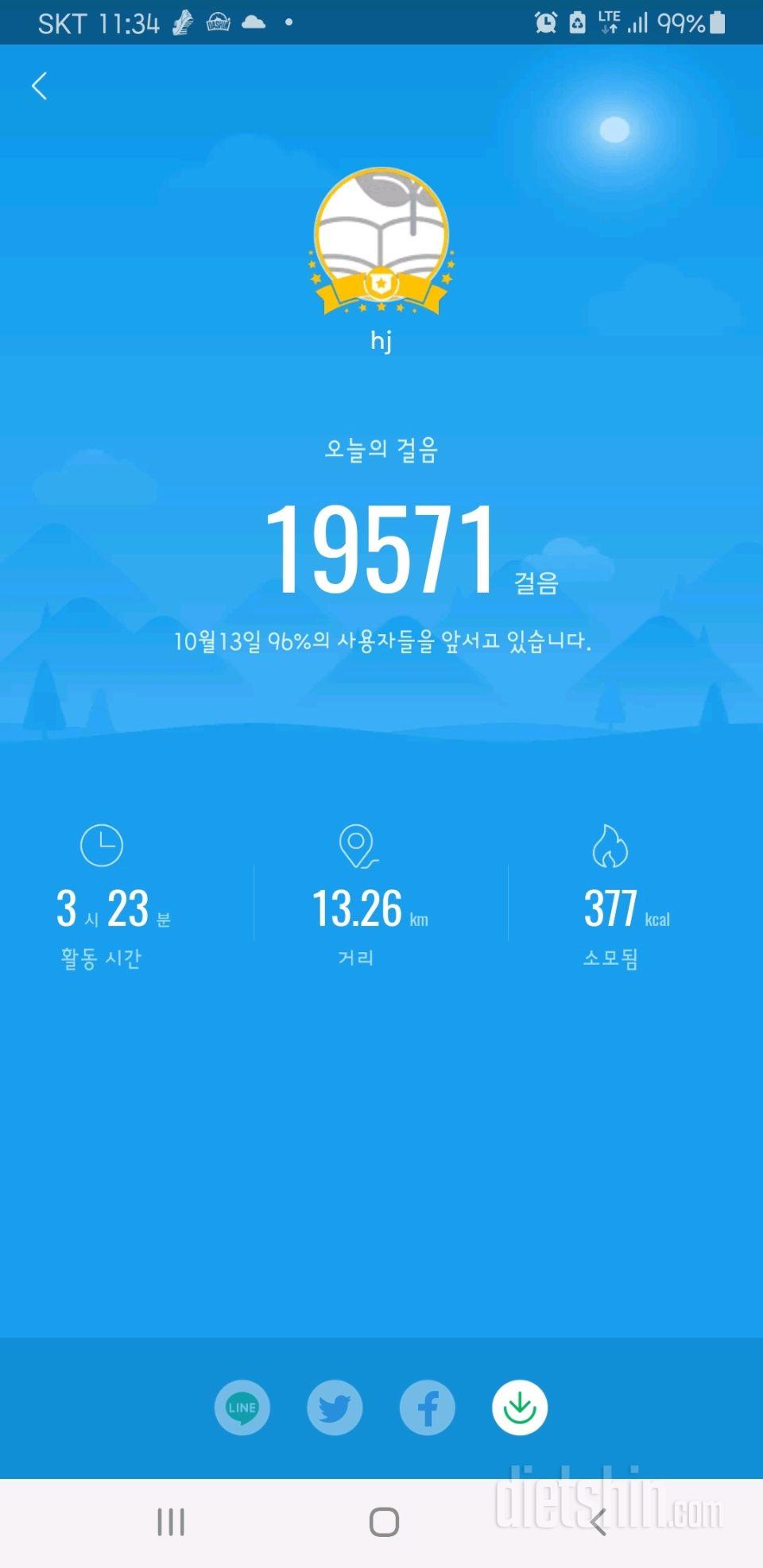 30일 만보 걷기 153일차 성공!