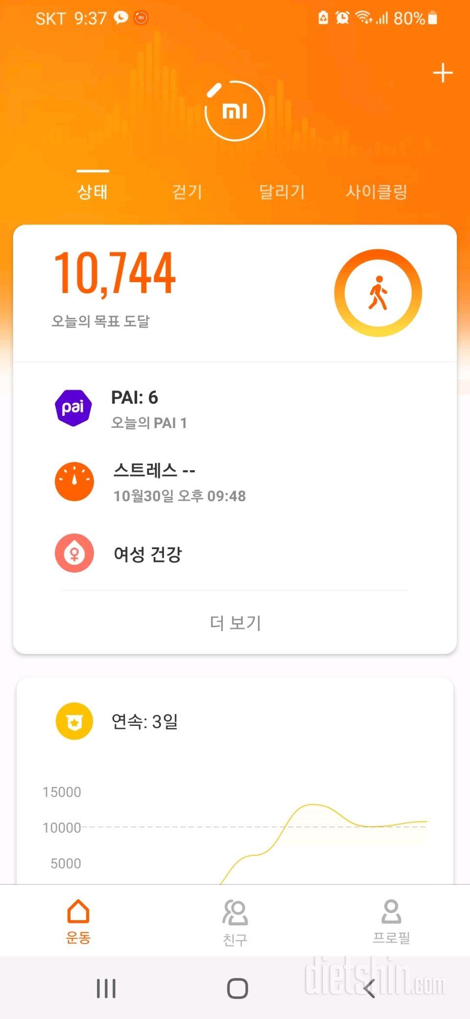 30일 만보 걷기 30일차 성공!