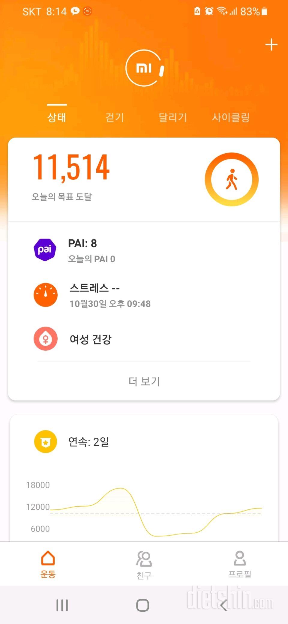 30일 만보 걷기 31일차 성공!