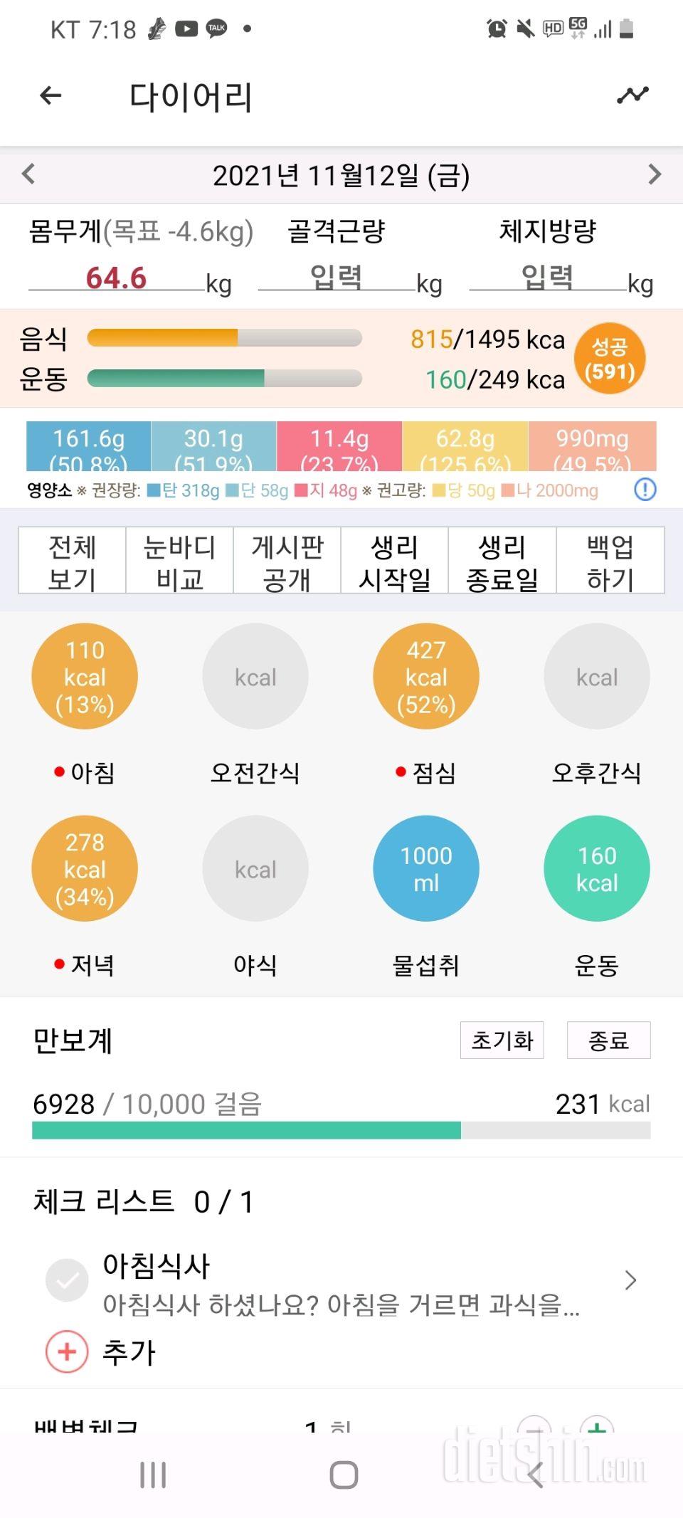 11월12일 한주의 마지막 금요일이다 한주간 잘 살았다 ㅎㅎ 내일은 시골가서 김장하는날 벌써부터 피곤