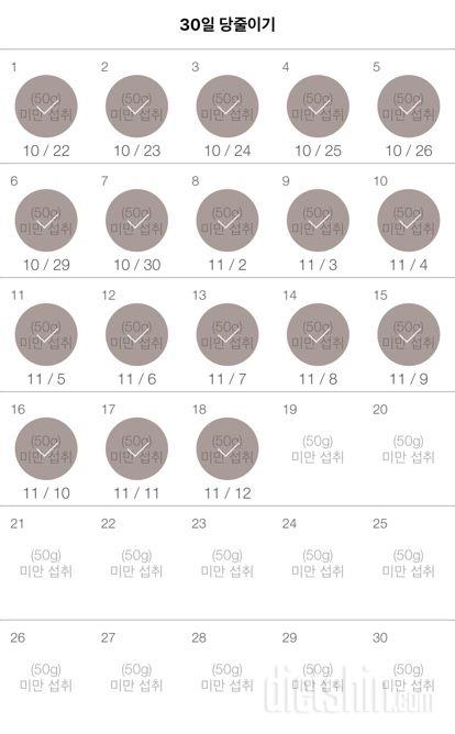 30일 당줄이기 138일차 성공!