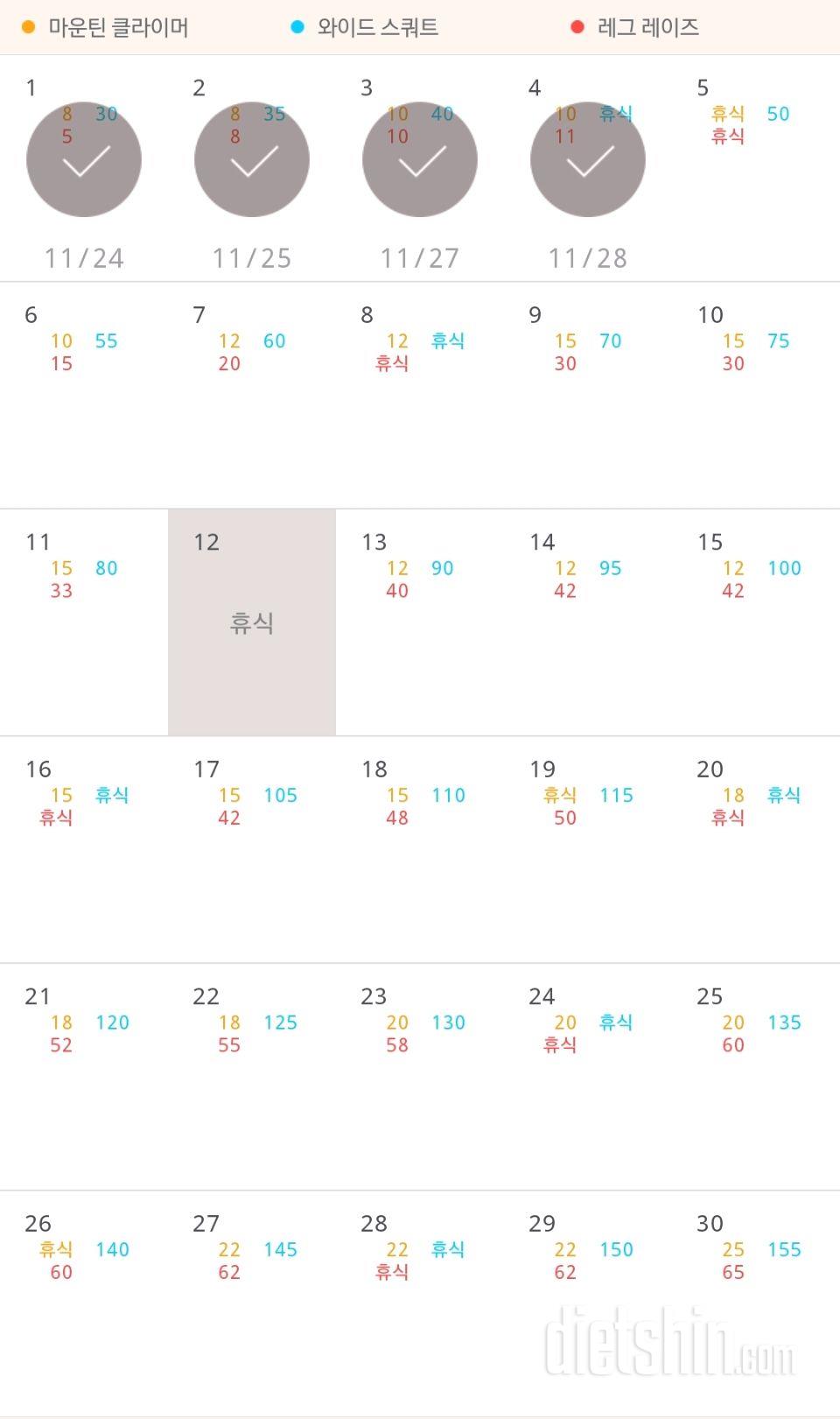 30일 체지방 줄이기 34일차 성공!