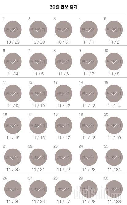 30일 만보 걷기 210일차 성공!