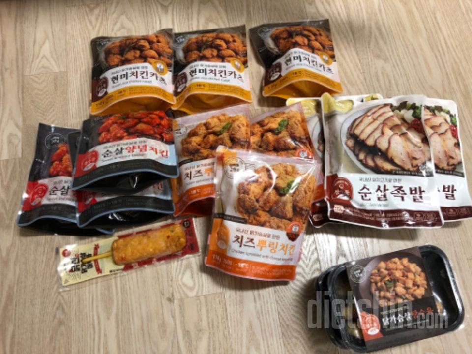 개인적으론 양념치킨이랑 현미카츠가 제
